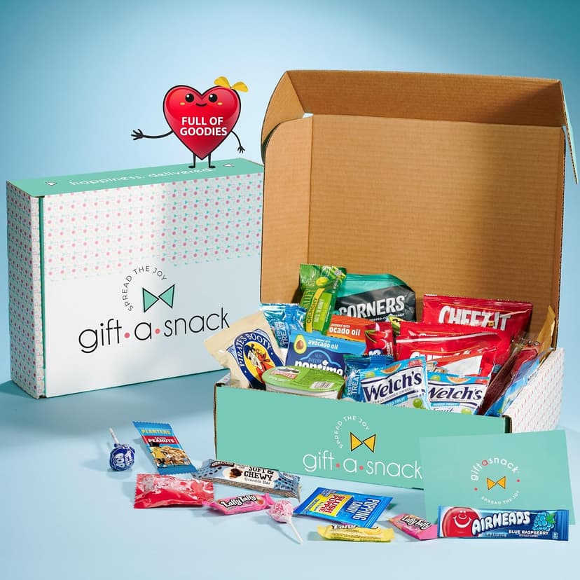 Graduation Birthday Treats Gift Basket, Nutritious Granola Breakfast Bars Office Food Assortments & Variety Gifts Gift A Snack - Healthy Snack Box Care Package + (50 Count) Greeting Card B08L8RQDBF