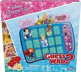 Hasbro Gaming Guess Who? Disney Princess Edition Kids Board Game, Fun Game for Families and Kids Ages 5 and Up, Easter Gifts for Boys and Girls, Preschool Games (Amazon Exclusive)
