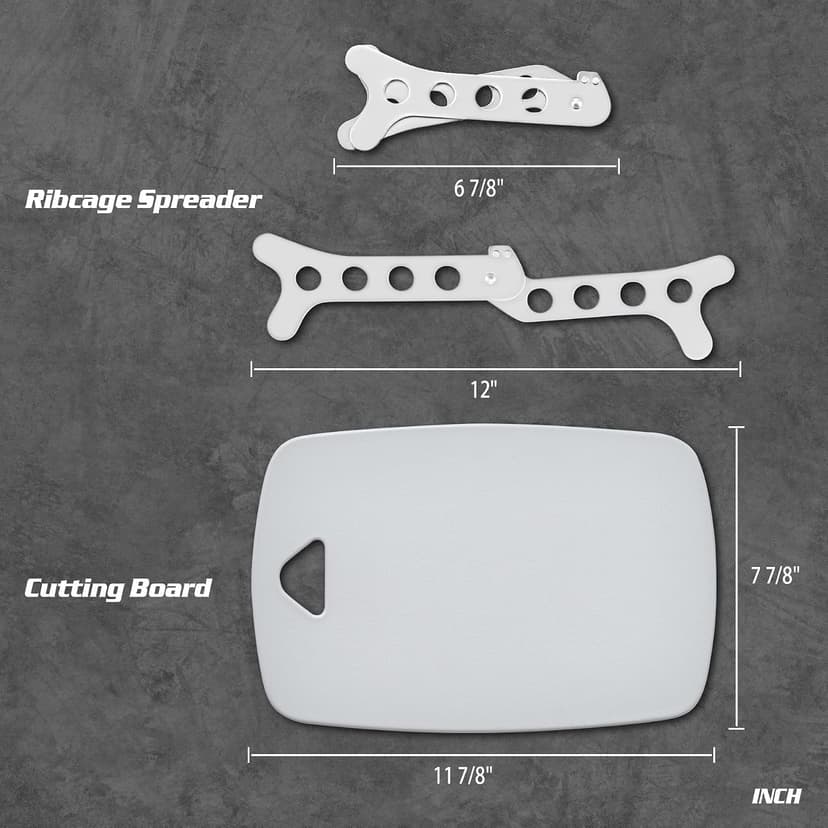 Portable Butcher Game Processor Set, 12 Pieces KNINE OUTDOORS Hunting Deer Knife Set Field Dressing Kit B099QTQ98L