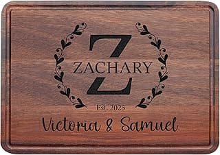 Personalized Cutting Board – Custom Wood Cutting Board for Kitchen – Engagement Gifts for Couples, Bridal Shower, Anniversary, Wedding or Housewarming Gift Idea