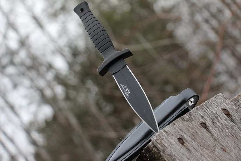 Smith & Wesson 9" H.R.T Double Edged Boot Knife with High Carbon Stainless Steel Blade