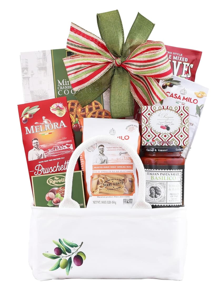 The Taste of Italy Italian Gift by Wine Country Gift Baskets Full of Italian Gourmet Ingredients Ready to Make an Italian Feast