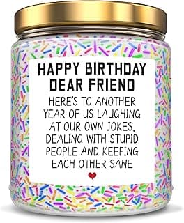 Happy Birthday Gifts for Women, Best Friends, BFF Friendship Gift for Women Funny Gifts for Woman, Best Friends, Her, Sister, Female, Coworker, Girlfriend, Bestie Christmas Candles Gift