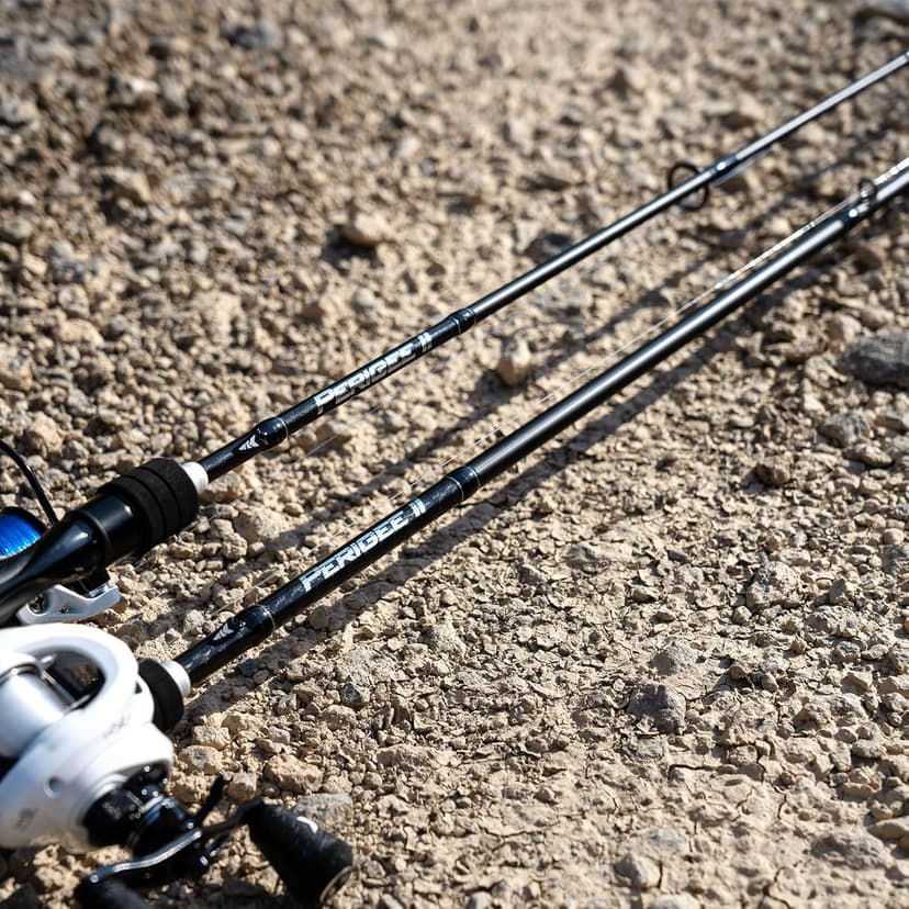 KastKing Perigee II Spinning & Casting Fishing Rods, Fuji O-Ring Line Guides, 24 Ton Carbon Fiber Casting and Spinning Rods - Two Pieces,Twin-Tip Rods