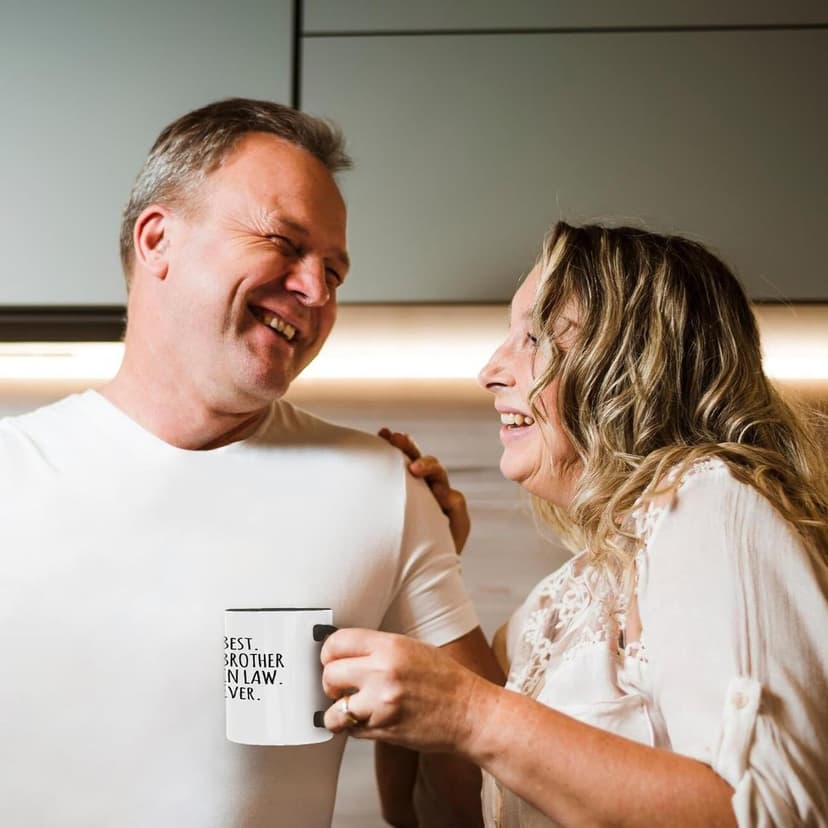 3dRose Ceramic Best Brother in Law Ever Mug, 1 Count (Pack of 1), Black