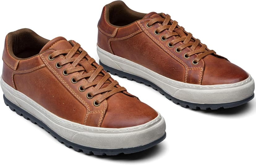 Jousen Men's Shoes Leather Casual Shoes for Men Fashion Sneakers Business Casual Dress Shoes