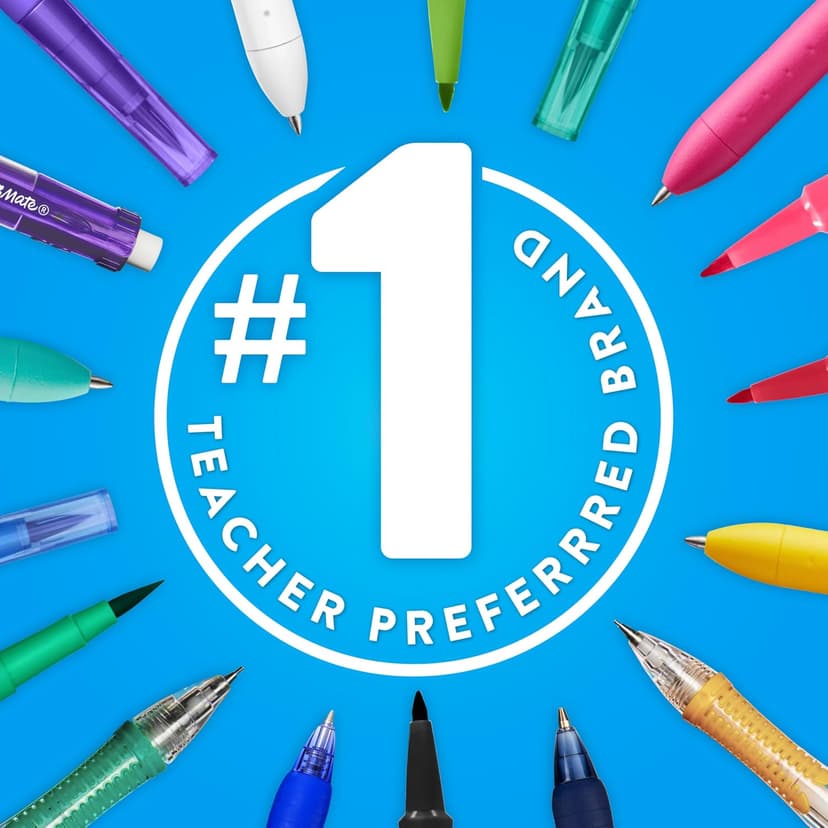 Paper Mate Flair Felt Tip Pens, Medium Point (0.7mm), 12 Count - For Arts & Crafts, Note-Taking, Journaling, School Supplies for Teachers & Students B000J09CO6