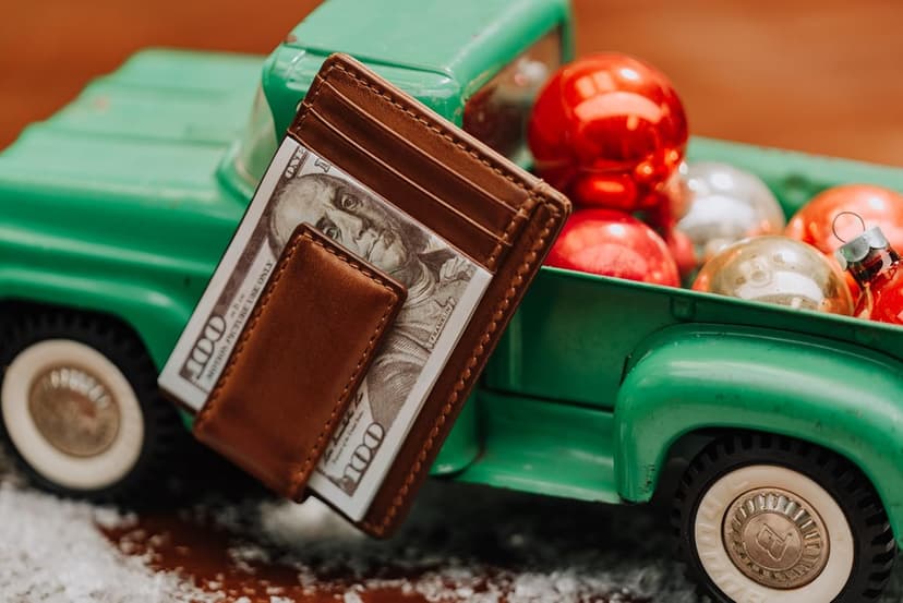 House of Jack Co. Carryall Slim Money Clip Wallet for Men, Strong Magnetic Clip, Front Pocket Wallet Card Holder With Gift Box, Full Grain Cowhide Leather,Tan