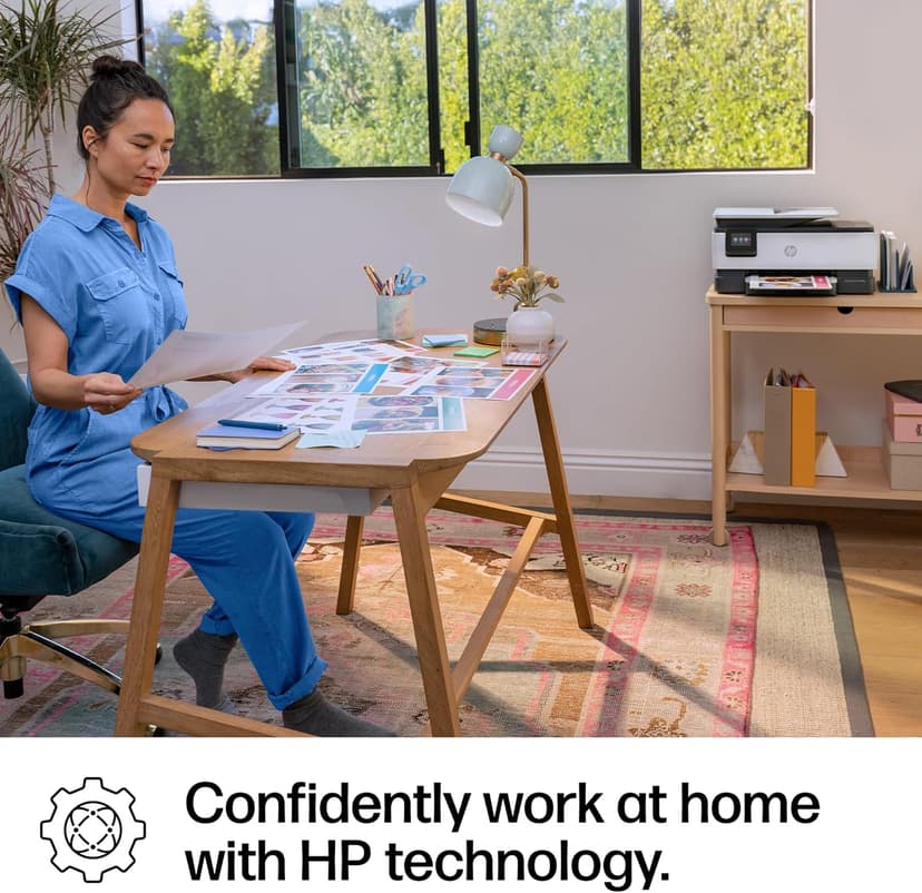 HP OfficeJet Pro 8125e Wireless All-in-One Color Inkjet Printer, Print, scan, Copy, ADF, Duplex Printing Best-for-Home Office, 3 Month Instant Ink Trial Included, AI-Enabled (405T6A)