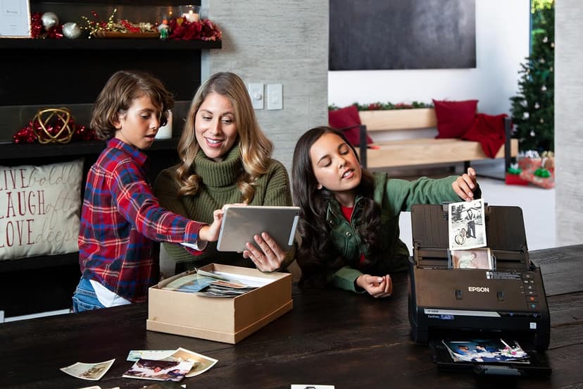 Epson FastFoto FF-680W Wireless High-Speed Photo and Document Scanning System, Black