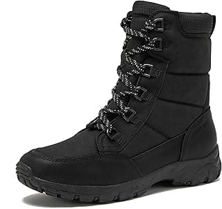 Lands' End Expedition Insulated Winter Boots for Men, Lace Up or Slip On Waterproof Mens Snow Boots, Medium or Wide Width Men's Shoes Size 8 to 13, Black, Brown, Green or Grey