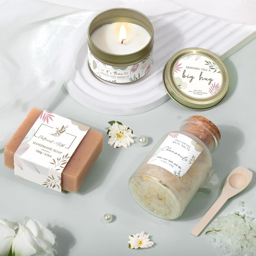 Thinking of You Gift for Women Her New Mom Best Friend Birthday (Sage Green) Gifts for Women Get Well Soon Self Care Package Box Sending Hug Baskets B0F5MH5322