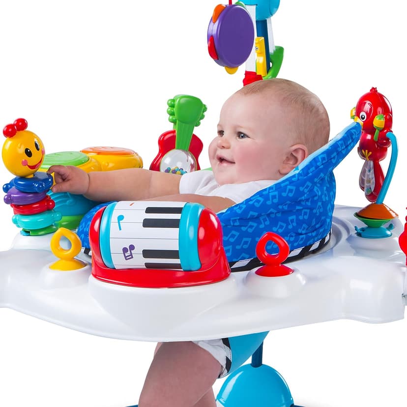 Baby Einstein Neighborhood Symphony Activity Baby Jumper Activity Center, Infant Entertainer with Lights and Melodies, Age 6 Months +, Max Weight 25 lbs., Unisex