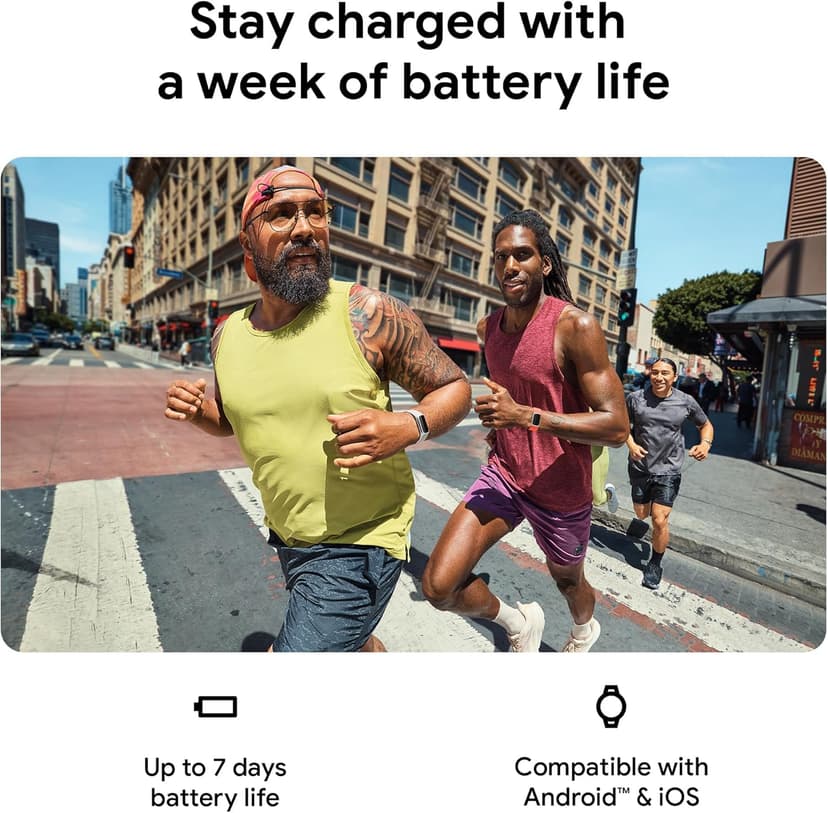 Fitbit Charge 6 Fitness Tracker with Google apps, Heart Rate on Exercise Equipment, 6-Months Premium Membership Included, GPS, Health Tools and More, Obsidian/Black, One Size (S & L Bands Included)