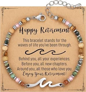 TONY & SANDY Friend Gifts for Women, Unique Birthday Gifts for Women, Sister Gift from Sister, Wave Bracelet, Christmas Stocking Stuffers for Woman Female, Bestie Friendship Bracelets B0FMNH4N6P