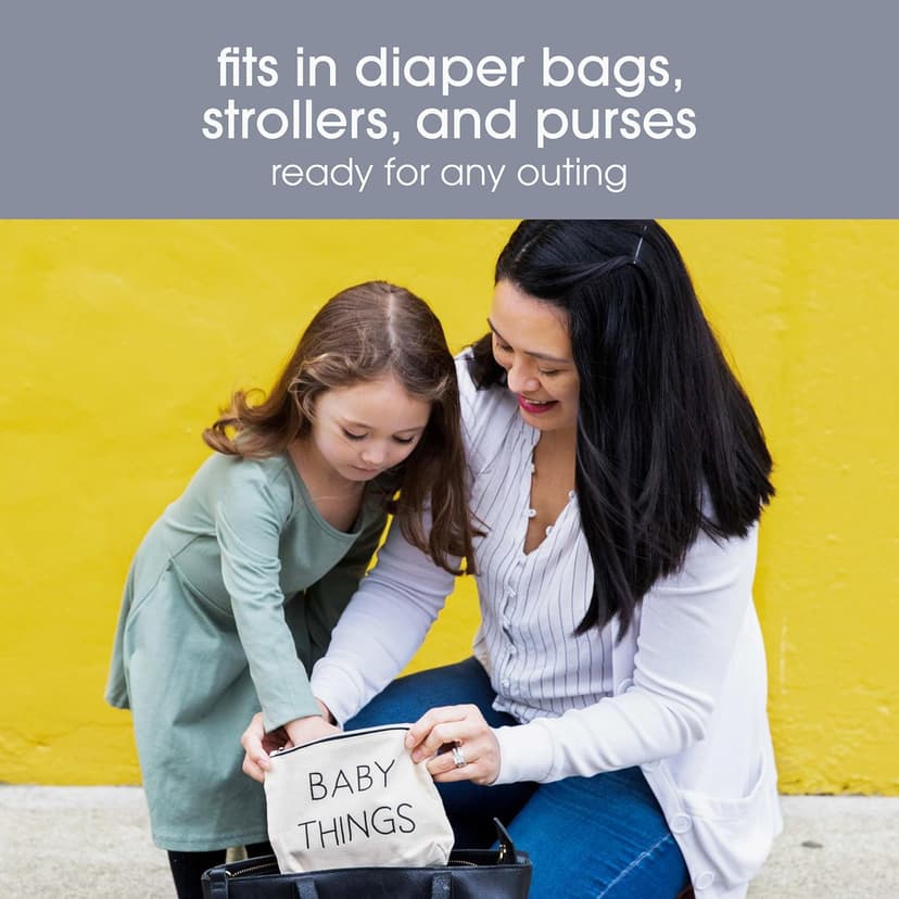 Pearhead Unisex Mommy and Baby Things Travel Pouch, 2 Count (Pack of 1)