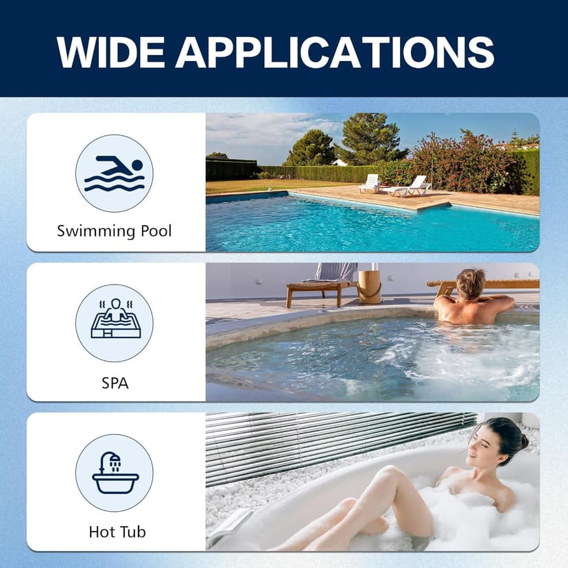 Phosphate Test Kit for Pool,50 Strips Phosphate Test Strip Quick and Accurate Swimming Hot Tub and Spa Water Testing