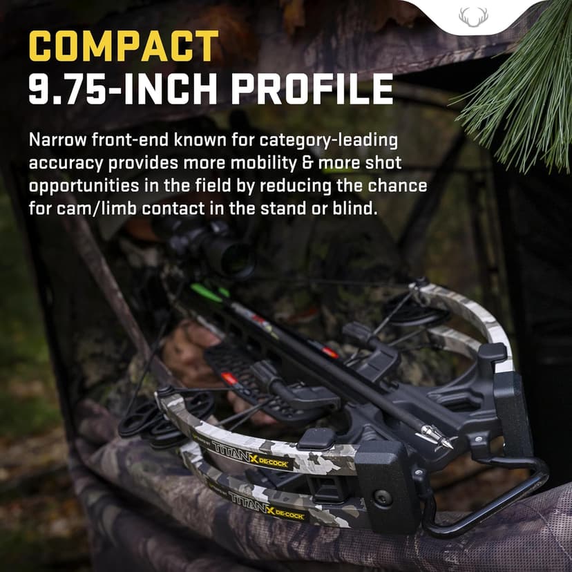 TenPoint Titan X De-Cock - 400 FPS - Our #1-Selling Crossbow - Equipped with Pro-View 400 Lighted Scope + ACUdraw De-Cock System