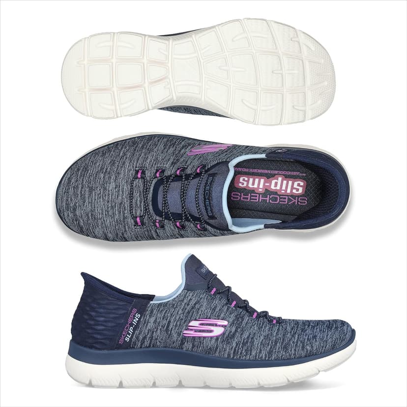 Skechers Women's Summits Dazzling Haze Hands Free Slip In Sneakers