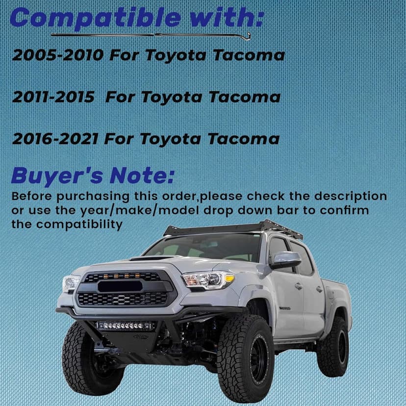 Spare Tire Tool Kit with Tire Jack Handle and Wheel Lug Wrench Spare Tire Kit Compatible with 2005-2021 Tacoma