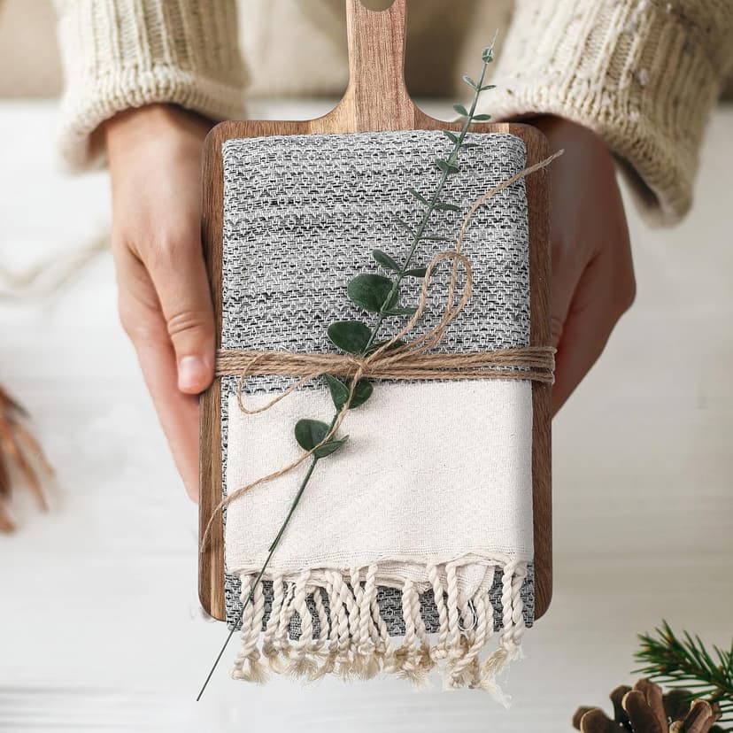Hostess Gifts Set for Women Housewarming Gifts Include Cutting Board Cotton Turkish Hand Towel Eucalyptus Stem and Hemp Rope for Kitchen Wedding Party New Home Housewarming