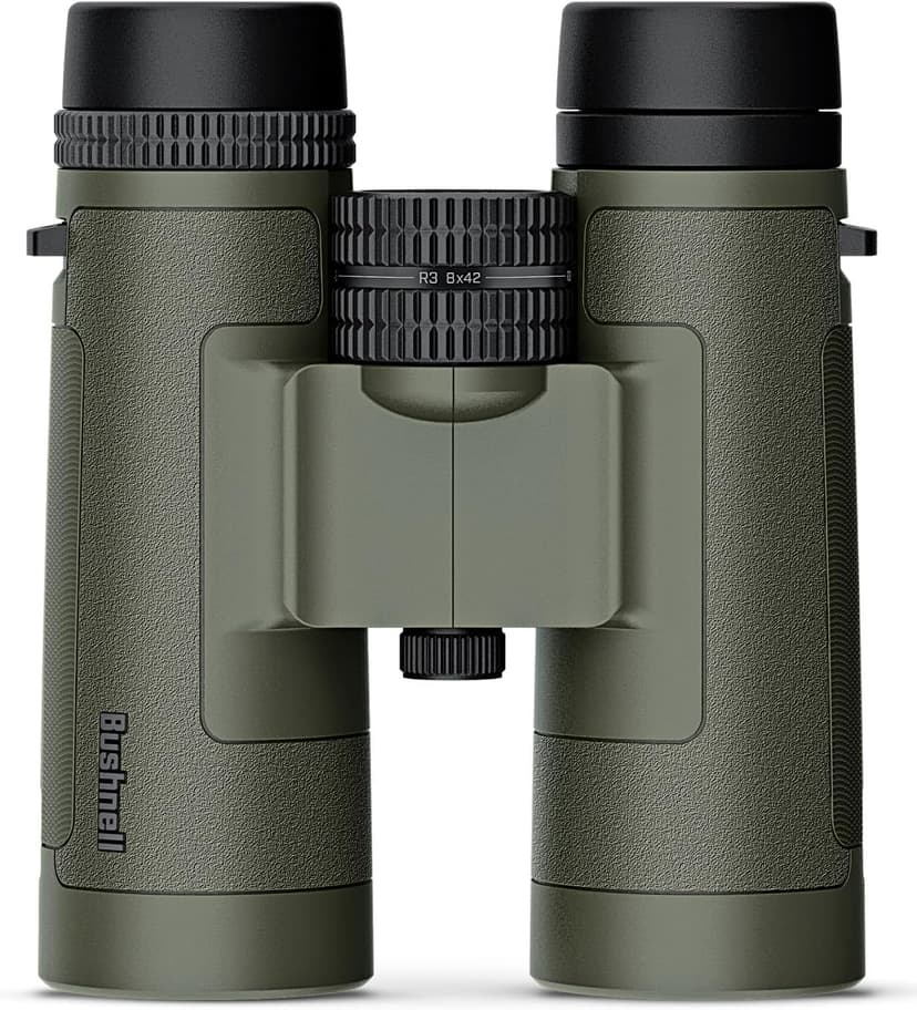 Bushnell R3 Binoculars with Vault Lite Bino Chest Harness, HD Optical System, Fully Multi-Coated Lenses, EXO Barrier, IPX7 Waterproof - Binoculars for Bird Watching and Wildlife Observation