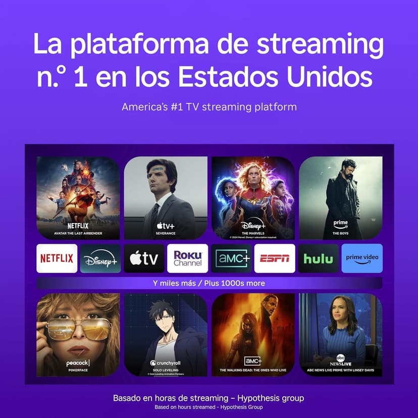 Roku Express Dispositivo de Streaming HD para TV (Spanish Edition) - Con VIX Premium, Control remoto con botones de acceso rápido I Roku Express HD Streaming Device for TV, with VIX Premium Offer