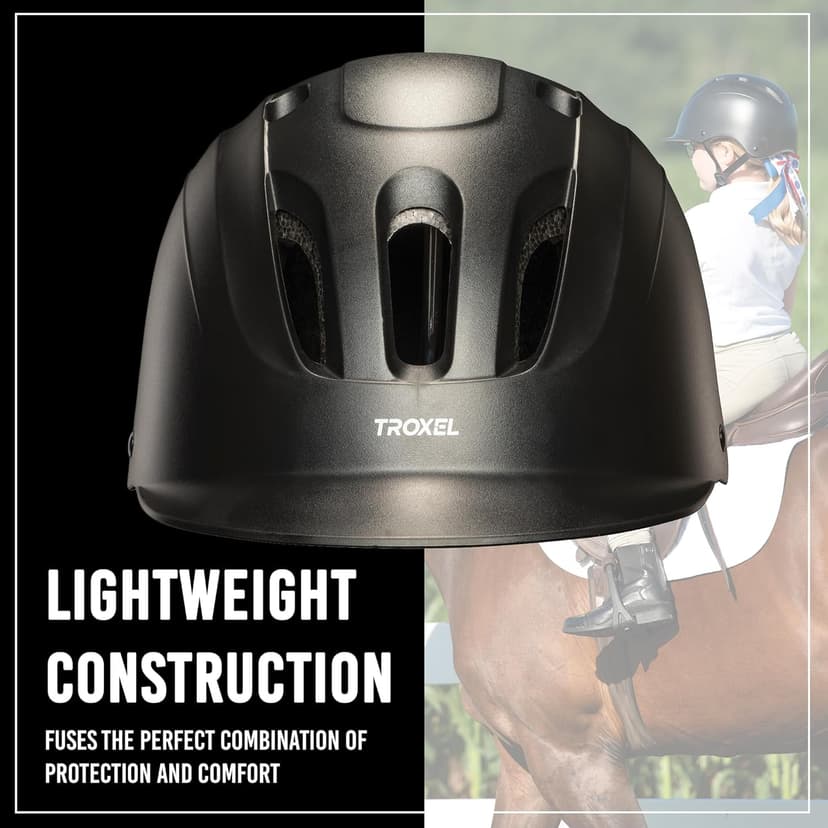 Troxel Sport 2.0 Injection Molded Horse Riding Helmet, Lightweight Adjustable Design, Safety Horseback Riding Gear