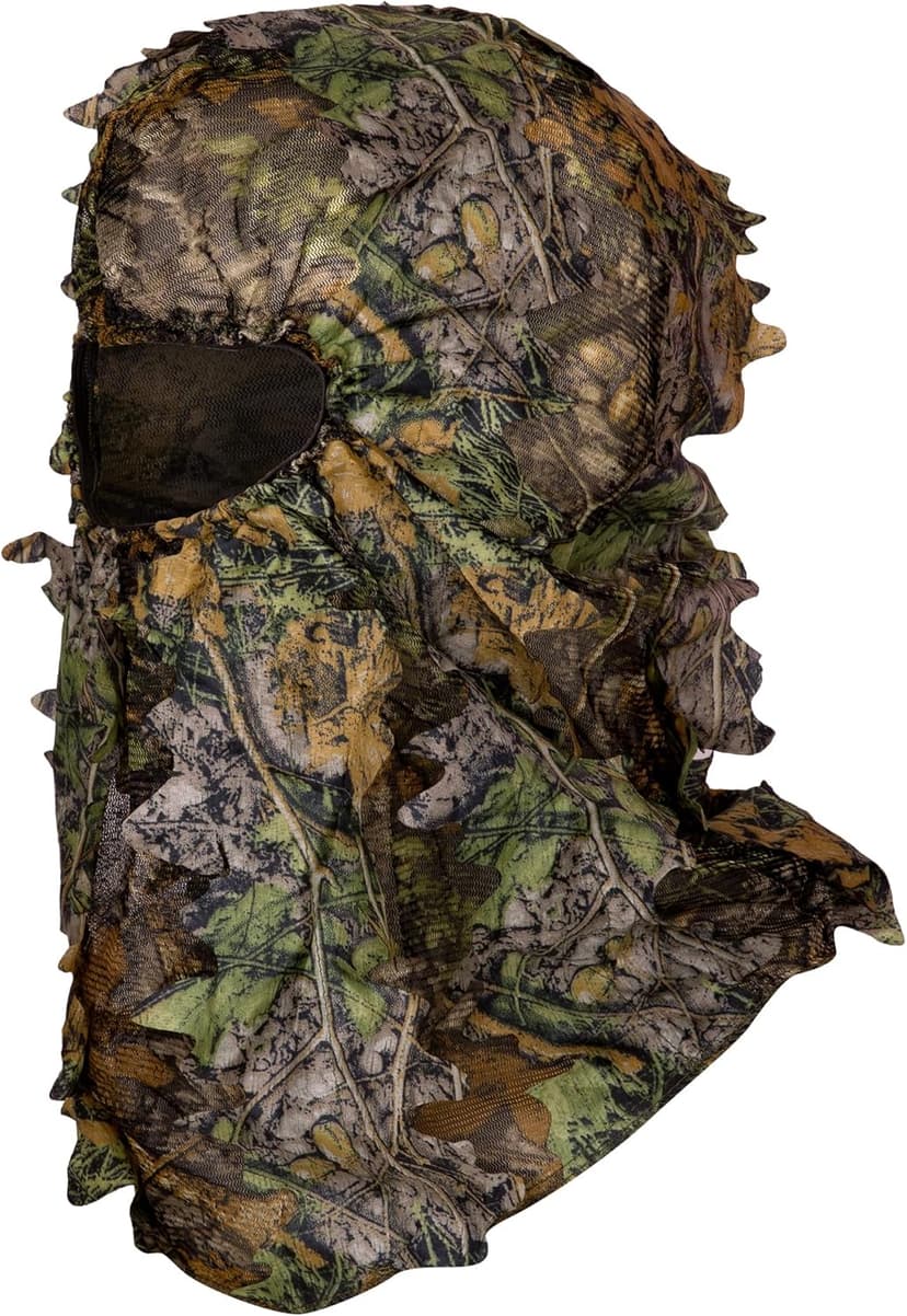 Ginsco Ghillie Suit Full Face Mask Gloves Set, 3D Leafy Camo Suit for Men, Outdoor Hunting Photography
