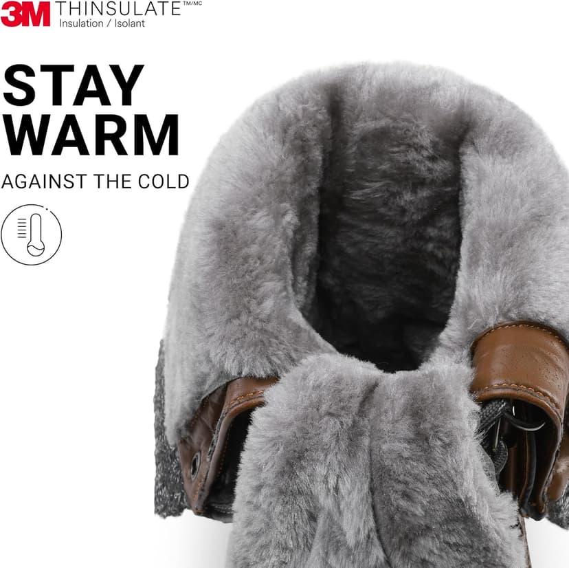 DREAM PAIRS Women's Mid-Calf Waterproof Winter Snow Boots MONTE_02