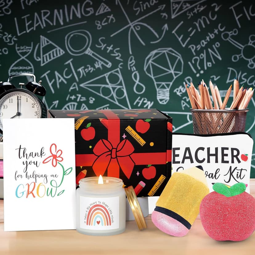 Teacher Appreciation Gifts, Gifts for Teachers, Teacher Spa Bath Bombs Gifts for Women, Best Teacher Gifts, Personalized Unique Teacher Spa Gift Baskets Box, Teacher Mothers Day Gifts
