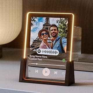 Personalized Spotify Plaque - Upload Your Own Photo and Song - Custom Gift for Girlfriend or Boyfriend