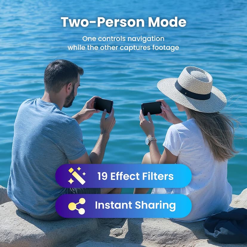 Chasing Dory Underwater Drone - Palm-Sized 1080p Full HD Underwater Drone with Camera for Real Time Viewing, APP Remote Control Purple (Lightpurple)