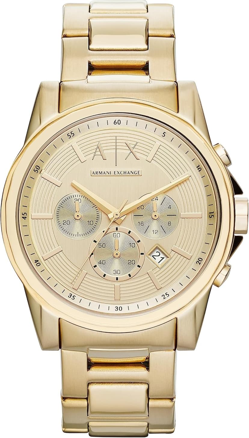 Armani Exchange AX Chronograph Watch for Men with Leather, Stainless Steel or Silicone Band