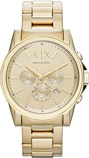 Armani Exchange AX Chronograph Watch for Men with Leather, Stainless Steel or Silicone Band