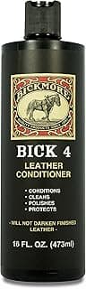 Bickmore Bick 4 Leather Conditioner and Leather Cleaner 16 oz - Will Not Darken Leather - Safe For All Leather Apparel, Furniture, Jackets, Shoes, Auto Interiors, Bags & All Other Leather Accessories