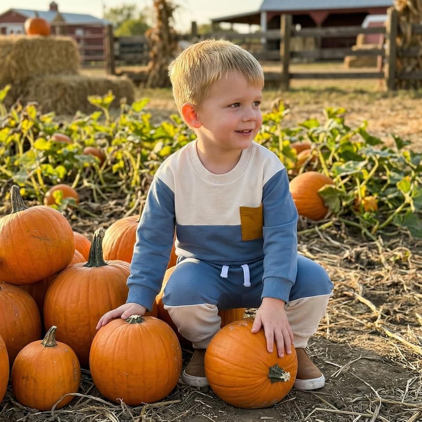 3 6 12 18 24 Months 2T 3T 4T 5T Boy Clothes Toddler Fall Winter Outfit Contrast Color Long Sleeve Pullover and Joggers Set Kupretty Toddler Baby Boy Clothes Color Block Sweatshirt Pants Set B0C69FLN77