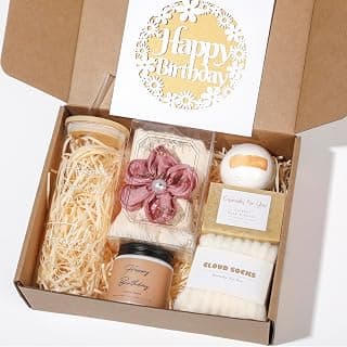Unique Birthday Gift for Mom, Funny Gift Ideas, Gift Basket for Sister Wife Best Friends Daughter Coworkers Aunt Teacher Birthday Gifts for Women, Happy Birthday Gift Box Set for Woman B0F6XKNQJP