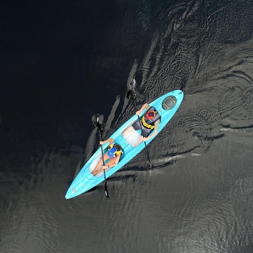 Pelican Alliance 136T - Recreational Sit in Kayak - Fade Turquoise White - Lightweight Patented Ram-X™ Material -Ergobreeze™/Ergoform - 13 ft