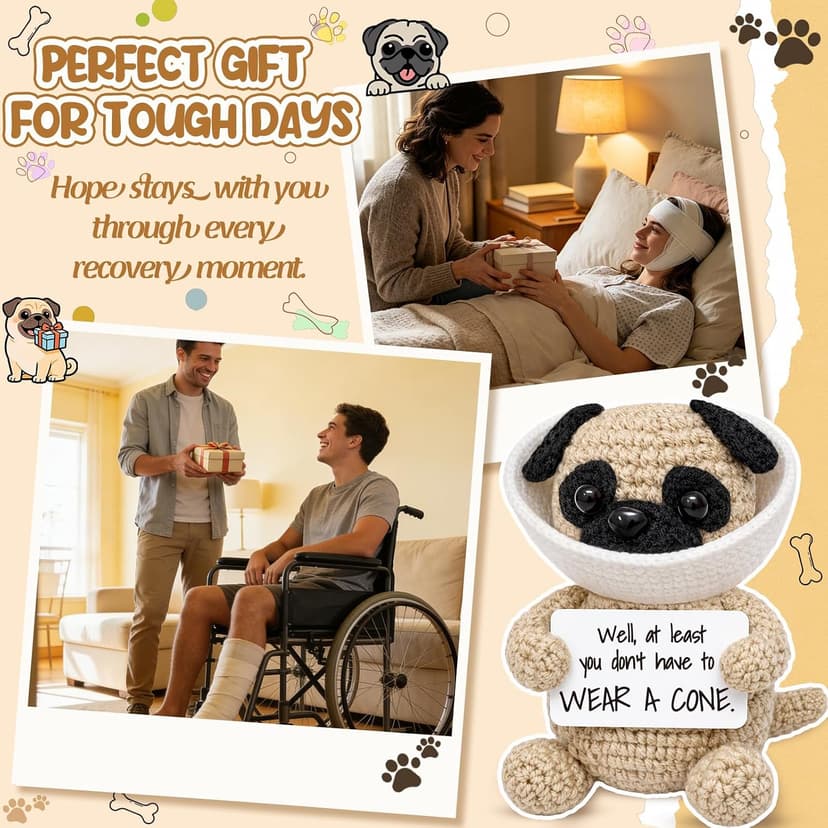 Funny Get Well Soon Gift – Surgery Recovery & Feel Better Gift for Women Men, Cute Encouragement Desk Decor for Friend Coworker Her Him B0GZ3Y9FJP