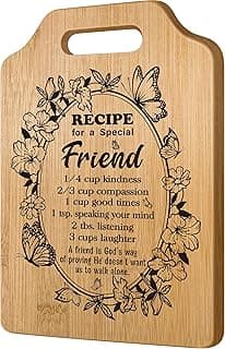 Best Friend Birthday Gifts for Women Men, Christmas Decorations for Bestie BFF Sister, Friendship Gifts for Women Friends Her Him Female Male Boys Girls, Funny Best Friend Cutting Board Gifts Ideas