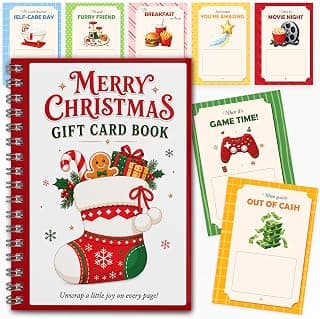 5x7 Inches Christmas Gift Card Book For Teens, Adults, Kids; Easy to Gift, Teen Girl Gifts Trendy Stuff, Stocking Stuffers Merry Christmas Gift Card Book For Teens, Adults - 24 Pages Gift Card Book B0HBPYN1SW