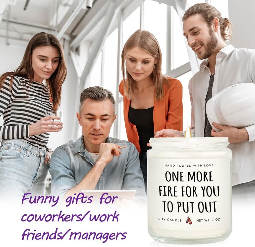 Manager Appreciation Gifts for Boss, Supervisor, Coworker, Office Humor for Boss Day, Birthday Christmas Gift Shqiueos Funny Boss Gifts for Women Men Lavender Scented Soy Wax Candle 7oz B0GJZ75HW2