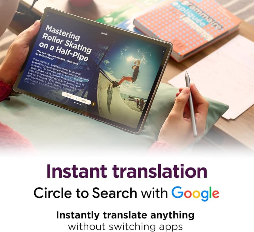 Lenovo Idea Tab Pro with Google Gemini - Student Tablet - 12.7” 3K LCD Display - 8 GB Memory - 128 GB Storage - MediaTek Dimensity 8300 - Includes Pen and Folio Case