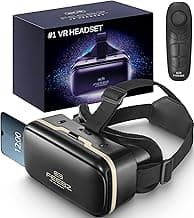 FEEBZ 3D VR Headset for Kids 2.0 + Android Remote - for iPhone & Android Phones | with 3D VR Videos & Apps Links | Virtual Reality Goggles Set for Beginners