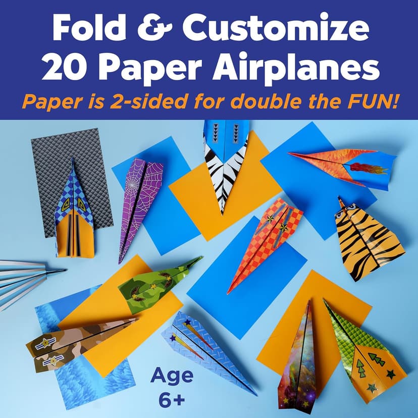 Creativity for Kids Paper Airplane Kit, Make 20 Airplanes B00A3H81LK