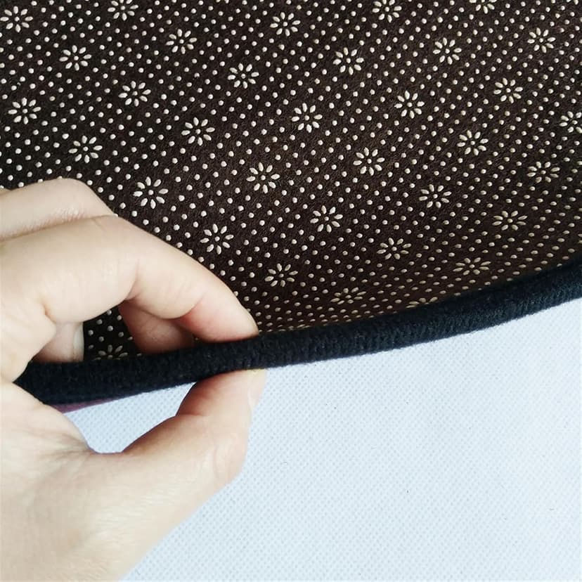 Office Chair Mat for Hardwood Floor, Vintage Computer Gaming Rolling Low Pile Carpet Floor Chair Mat, Anti-Slip Backing Round Desk Rug Floor Mat for Home