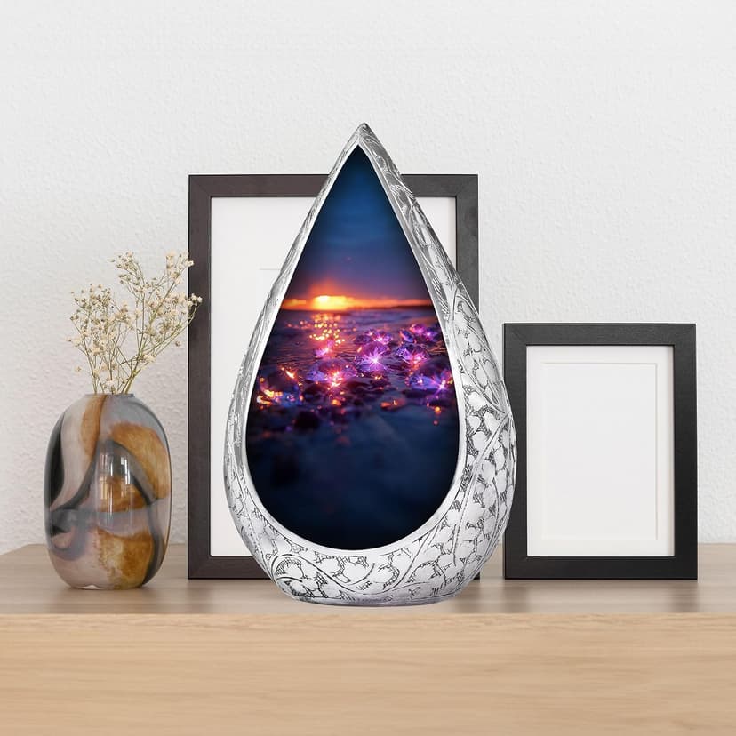 Diamond Memorial Burial Urn for Adult Ashes Male & Female - Black Cremation Funeral Urns for Human Ashes Father & Mother - 3 Inch Small Urn for Decorative B0FG87J4WJ