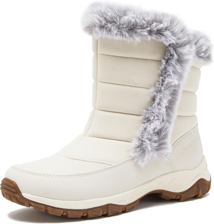 Lands' End Expedition Waterproof Insulated Womens Snow Boots, Lace Up or Slip On Winter Boots for Women, Medium or Wide Width Sizes 6 to 11, Black, Brown, Blue, White or Grey Winter Shoes