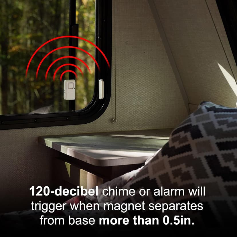 GE 45115 Wireless Magnetic Window Alarms 2 Pack